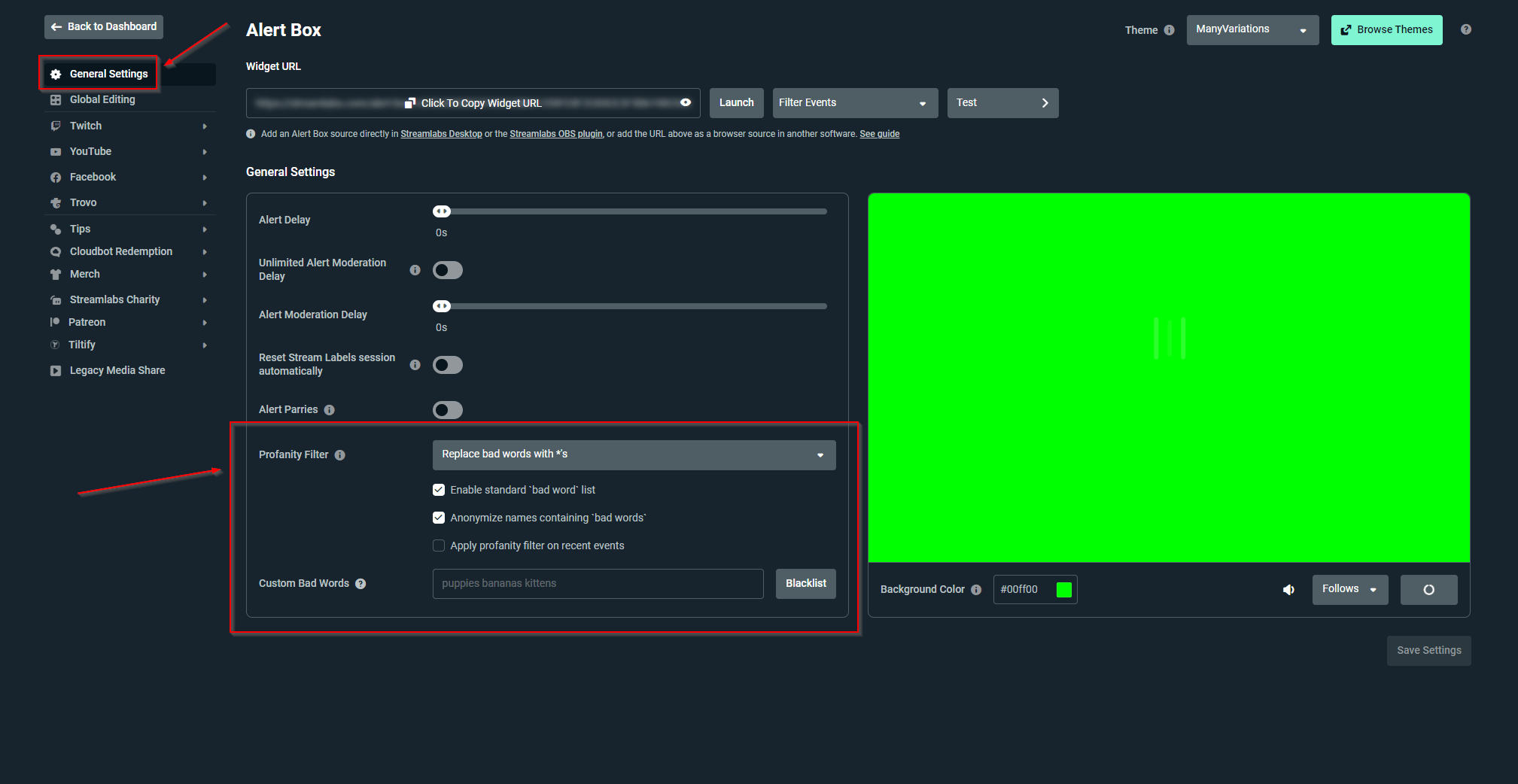 Alerts/Widget Troubleshooting Streamlabs